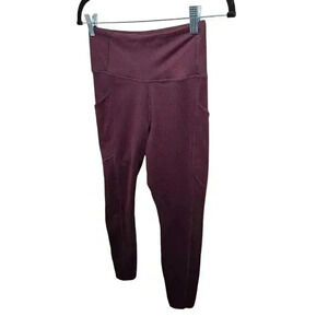 Figs Womens High Waist 300 Performance Underscrub Leggings Auburn Sz XS